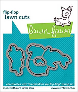 Lawn Cuts Custom Craft Die - Mermaid For You Flip-Flop