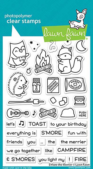 SO: Lawn Fawn Clear Stamps - S\'more The Merrier (4x6)