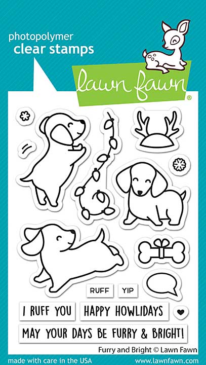 Lawn Fawn Clear Stamps - Furry and Bright (3x4)