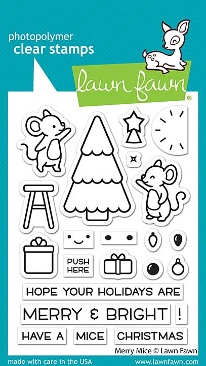 SO: Lawn Fawn Clear Stamps - Merry Mice (3x4)