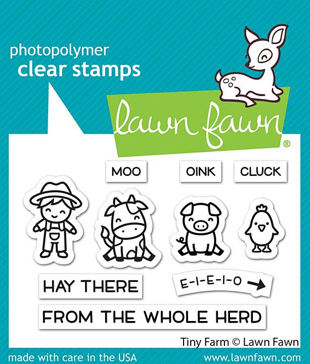 Lawn Fawn Clear Stamps 3X2 - Tiny Farm