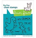 SO: Lawn Fawn Clear Stamps 3X2 - Rub-A-Dub-Dub Flip-Flop