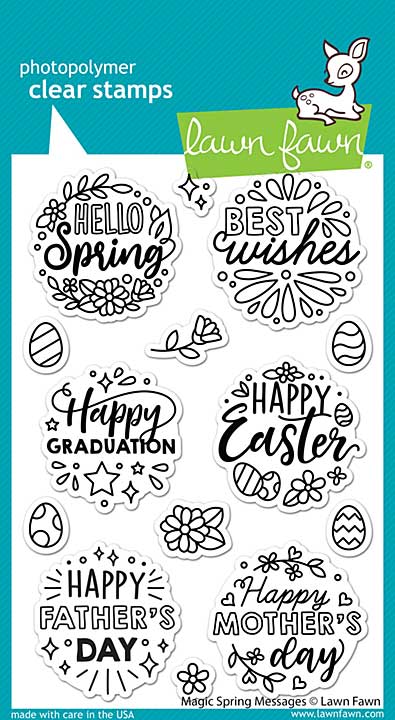SO: Lawn Fawn Clear Stamps 4X6 - Magic Spring Messages