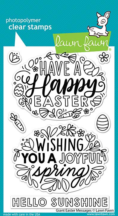 SO: Lawn Fawn Clear Stamps 4X6 - Giant Easter Messages