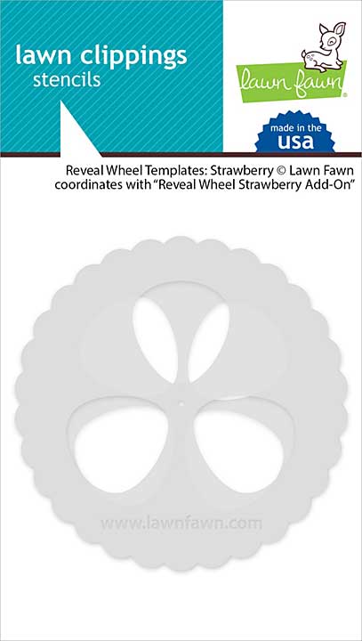 Lawn Clippings Stencils - Reveal Wheel Templates Strawberry