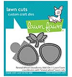 Lawn Cuts Custom Craft Die - Reveal Wheel Strawberry Add-On