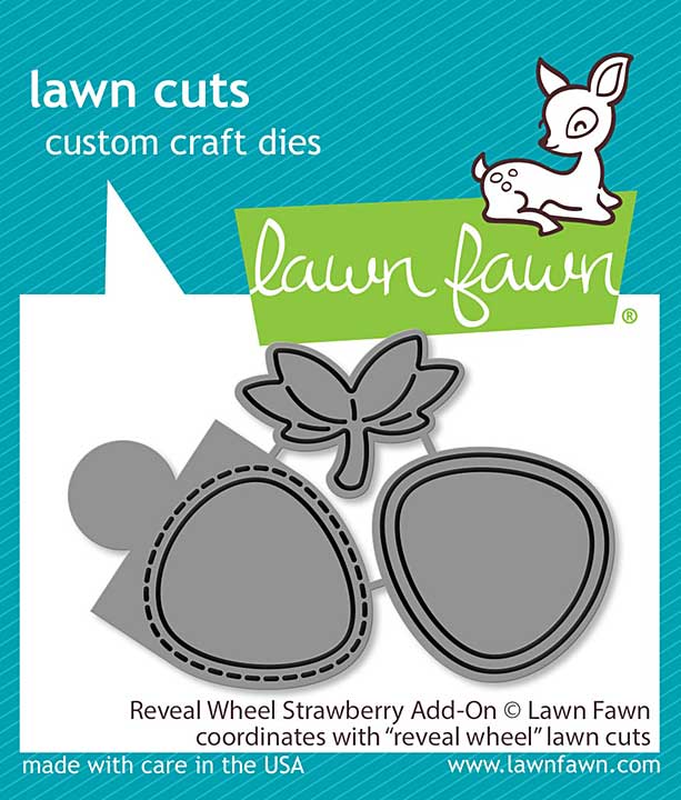 SO: Lawn Cuts Custom Craft Die - Reveal Wheel Strawberry Add-On