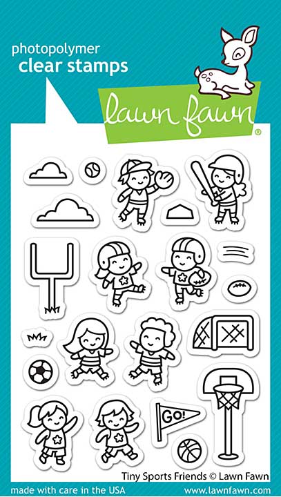 PRE: Lawn Fawn Clear Stamps 3X4 - Tiny Sports Friends
