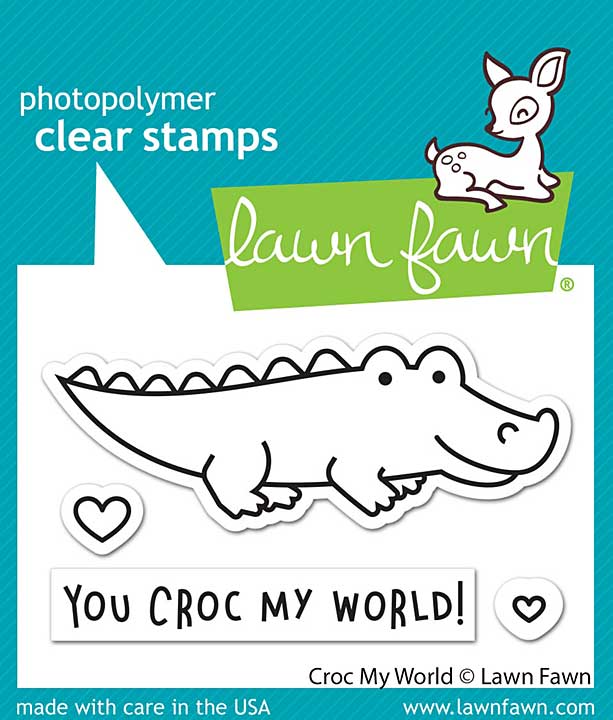 PRE: Lawn Fawn Clear Stamps 3X2 - Croc My World