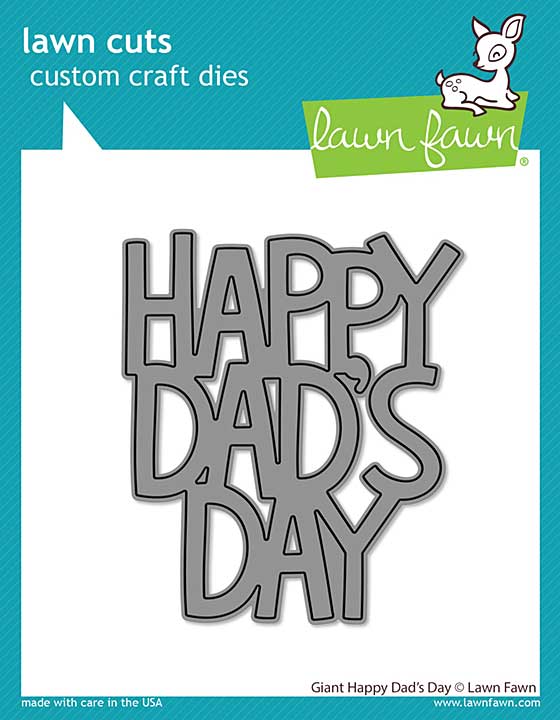 PRE: Lawn Cuts Custom Craft Die - Giant Happy Dads Day