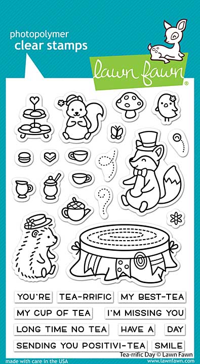 SO: Lawn Fawn Clear Stamps 4X6 - Tea-Rrific Day