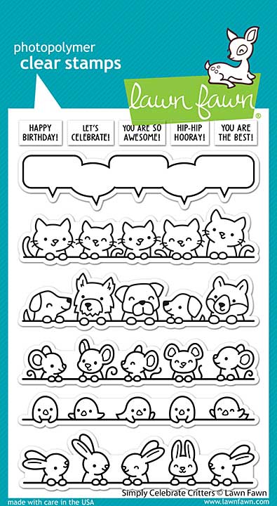 SO: Lawn Fawn Clear Stamps 4X6 - Simply Celebrate Critters