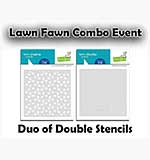 Lawn Fawn Combo - Duo of Double Stencils