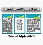 Lawn Fawn Combo - Trio of Alphas