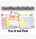 Lawn Fawn Combo - Trio of 6x6 Paper Pads