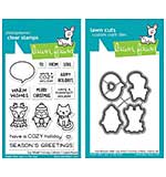 SO: Lawn Fawn Duos - Say What Holiday Critters Set Set (Stamp and Die 3x4)