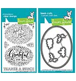Lawn Fawn Duos - Giant Thank You Messages Set (Stamp and Die 4x6)