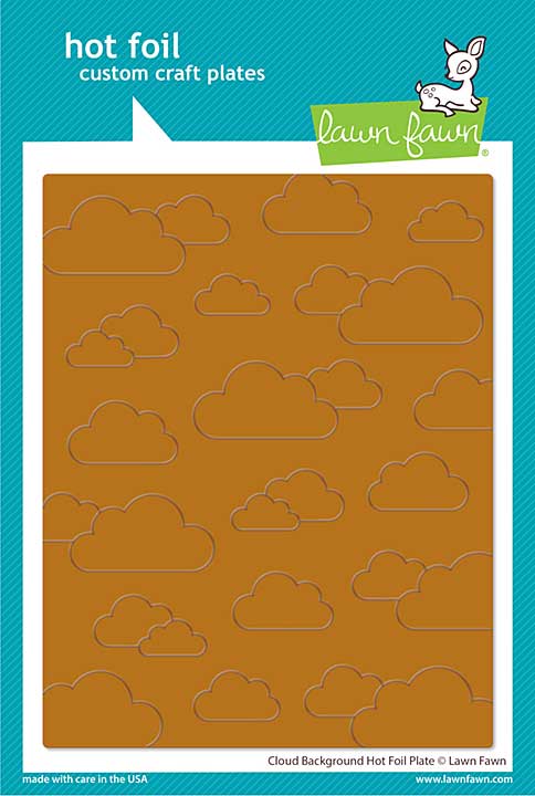 SO: Lawn Cuts Background Hot Foil Plate - Cloud