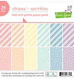 SO: Lawn Fawn - Stripes and Sprinkles Petite Paper Pack (6x6, 36 sheets, Single Sided)