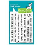 SO: Lawn Fawn Treat Cart Sentiment Add-on Clear Stamps (LF3413)