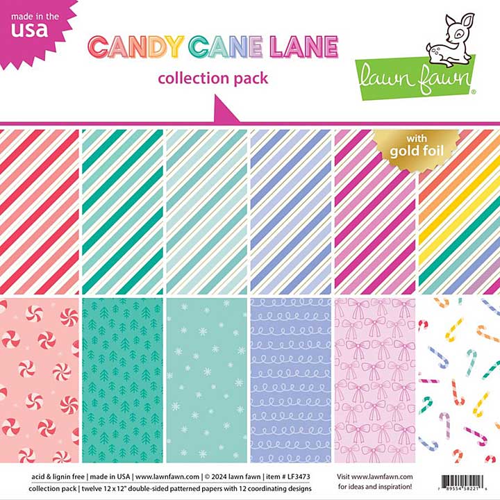 Lawn Fawn Candy Cane Lane Collection Pack