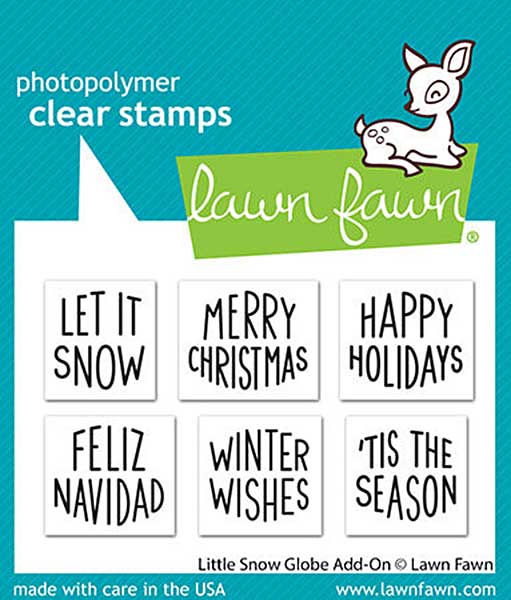 SO: Lawn Fawn Little Snow Globe Add-On Clear Stamps