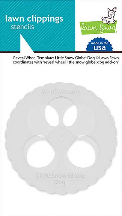 SO: Lawn Fawn Reveal Wheel Templates - Little Snow Globe - Dog