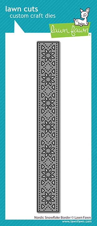 Lawn Fawn Nordic Snowflake Border Lawn Cuts Dies