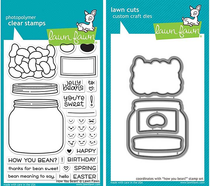 Lawn Fawn Combo - How You Bean Stamp and Die Set