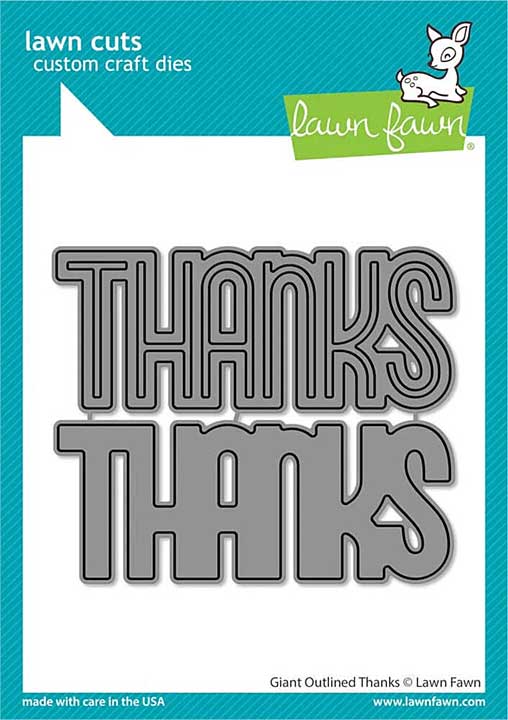 Lawn Fawn Giant Outlined Thanks