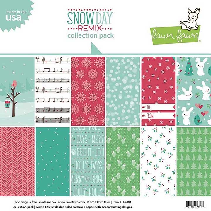 Lawn Fawn Snow Day Remix 12x12 Inch Collection Pack