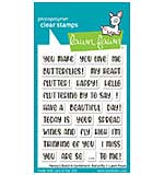 Lawn Fawn Henrys Build-A-Sentiment Butterfly Clear Stamps