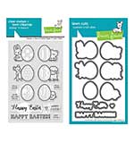 Lawn Fawn SET - Easter Eggs - (Clear Stamps + Stencil + Dies)
