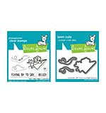 Lawn Fawn SET - Have A Mice Flight (Clear Stamps + Dies)