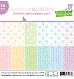 Lawn Fawn Blissful Blossoms 6x6 Inch Petite Paper Pack