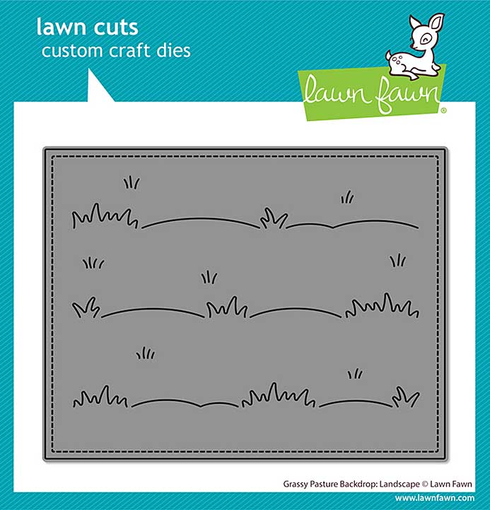 Lawn Fawn Grassy Pasture Backdrop Landscape Stand-Alone Die