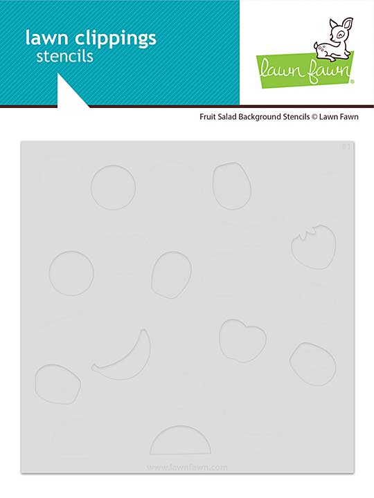 Lawn Fawn Fruit Salad Background Stencils