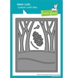 Winter Forest Backdrop: Portrait Lawn Cuts Dies
