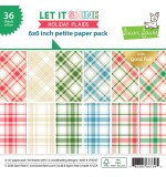 Let It Shine Holiday Plaids 6x6 Inch Petite Paper Pack