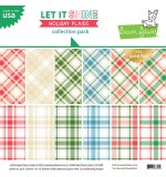 Let It Shine Holiday Plaids 12x12 Inch Collection Pack