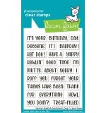 Henry's Build-A-Sentiment Dog Clear Stamps