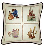 SO: Beauty And The Beast Pillow Counted Cross Stitch Kit - 14X14 18 Count