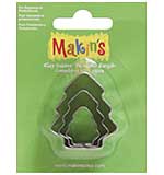 SO: Makins Clay and Cookie Cutters - Christmas Tree (3pk)