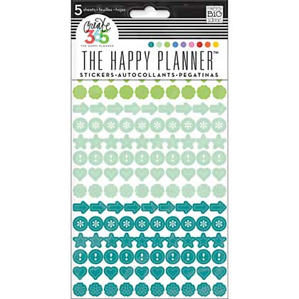 SO: Create 365 - Colourful Dots - Planner Stickers (5 Sheets)