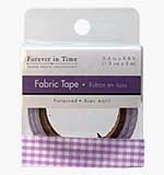 SO: Forever in Time - Fabric Tape - Lavender Plaid 1.5cm x 3m