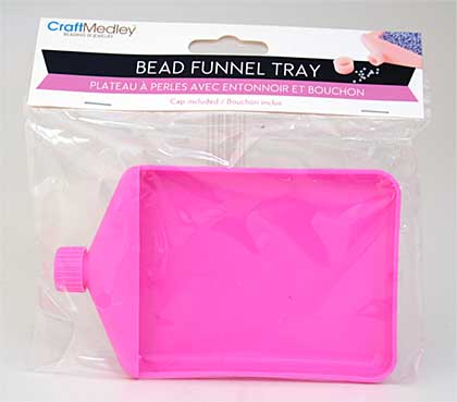 SO: Small Bead and Powder Funnel Tray with Screw Cap