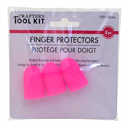 SO: Crafters Toolkit - Silicon Finger Guard Protectors, Pink 3pk