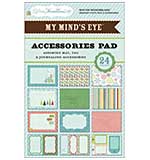 SO: MME Winter Wonderland Accessories Pad 4x6 (24 sheets Assorted Mats,Tags,Journaling Shapes)