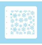 SO: Nellie Snellen Christmas Time A6 Stencil - Snowflakes