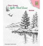 SO: Nellie Snellen Clear Stamp Idyllic Floral Scenes - Winter Water's Edge